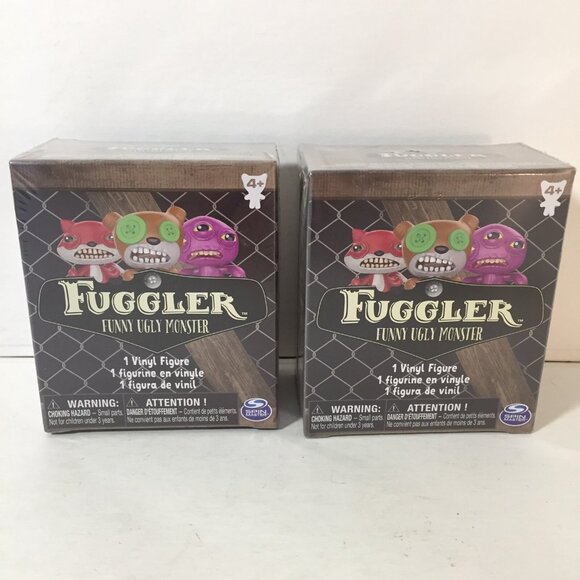 Lot Of 2 Fuggler 3"  Vinyl Mini Figure Funny Ugly Monster New in Box Spinmaster - Picture 3 of 3